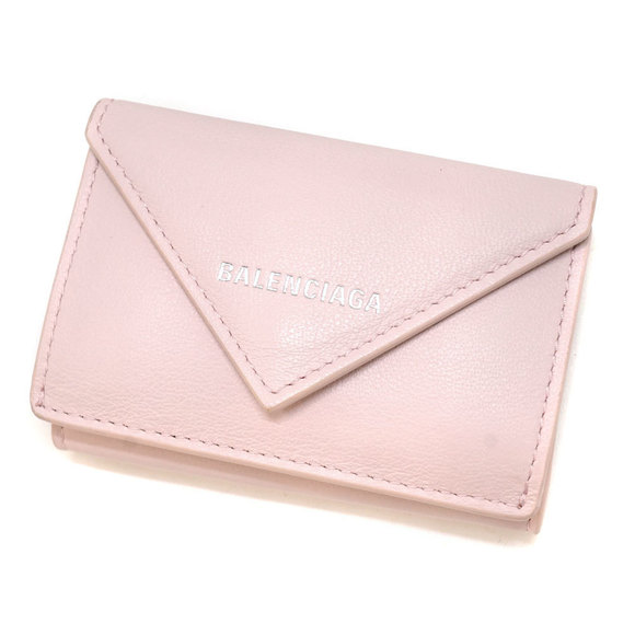Balenciaga Pink Leather Wallet Tri - Picture 1 of 10